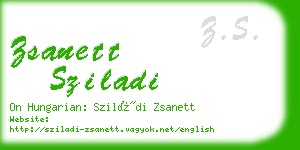 zsanett sziladi business card